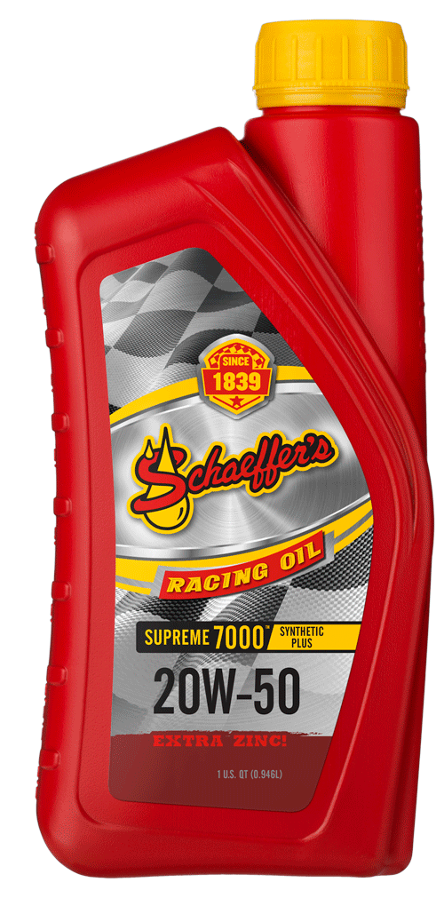 Schaeffer’s 0705 Supreme 7000™ Synthetic Plus Racing Oil 20W-50