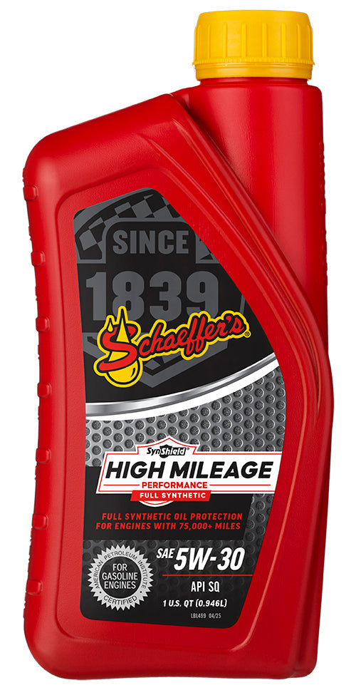 Schaeffer’s 6075 SynShield™ High Mileage Full Synthetic 5W-30