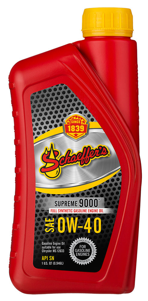 Schaeffer’s 9040 Supreme 9000™ Full Synthetic 0W-40